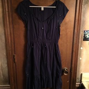 Old Navy blue dress with mirror embellishments